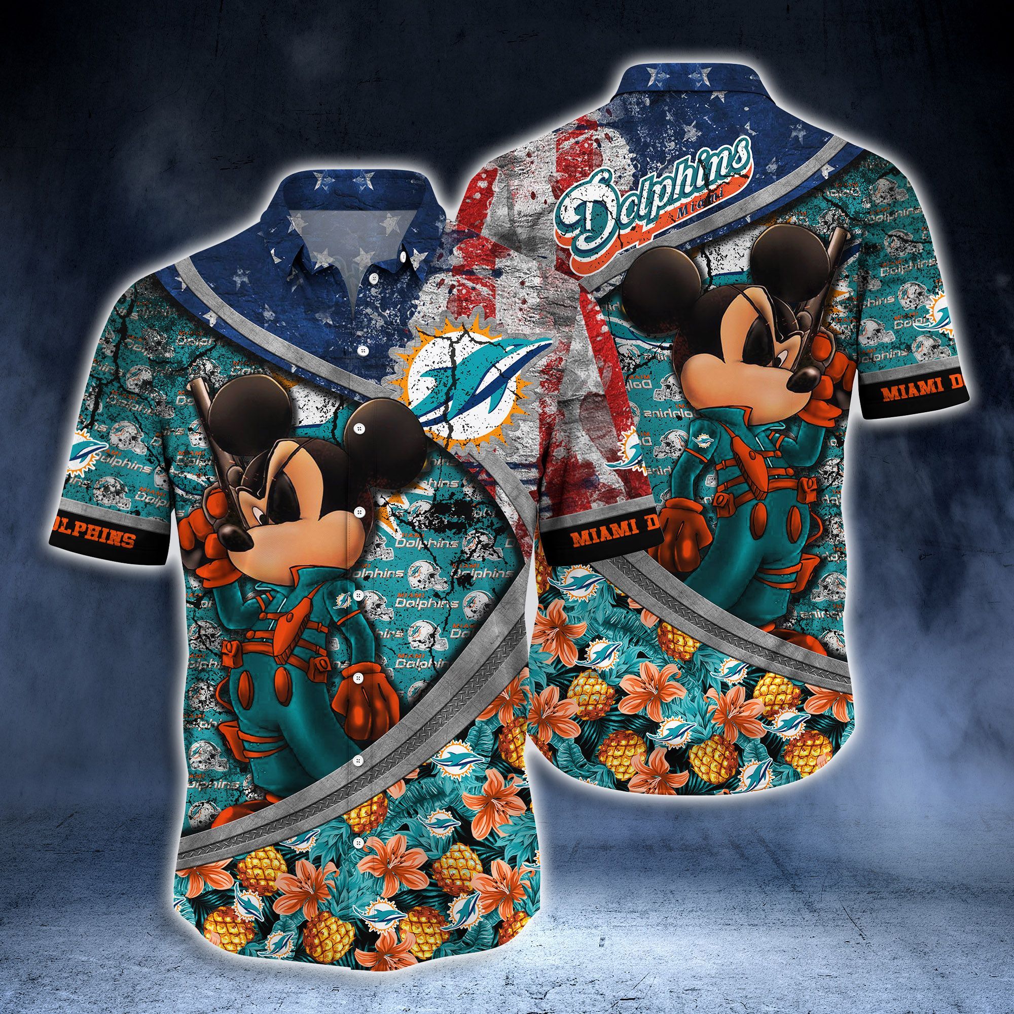 Miami Dolphins NFL-Hawaii Shirt Style Hot Trending