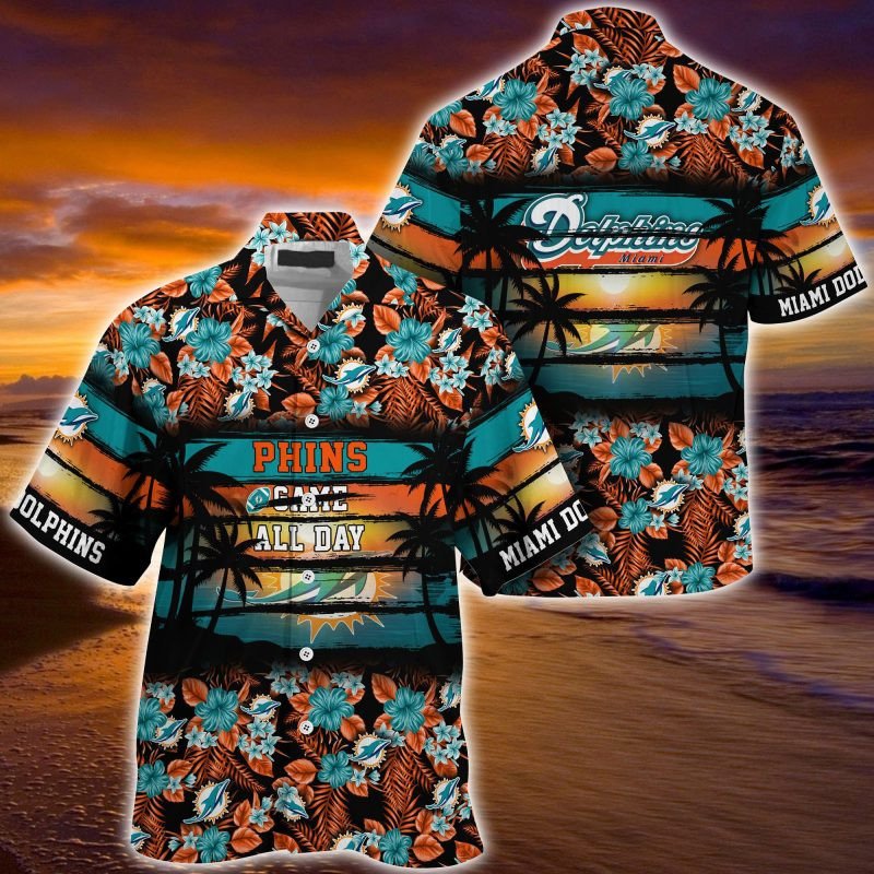 Miami Dolphins NFL Summer – Hawaii Shirt For This Season – Gift For Sport Lovers Floral Pattern