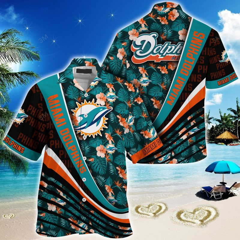 Miami Dolphins NFL Summer – Hawaii Shirt For This Season – Gift For Sport Lovers With Tropical Flower Pattern