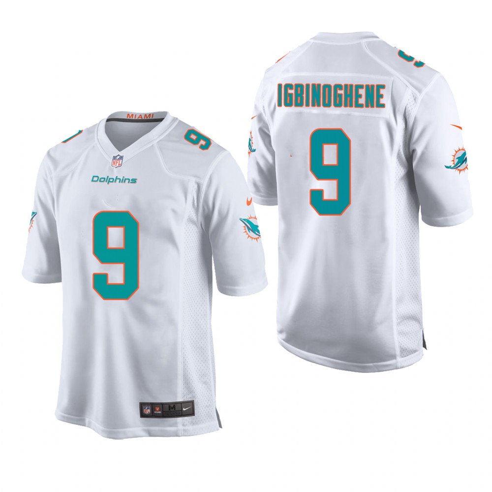 Miami Dolphins Noah Igbinoghene White Jersey Game - Youth