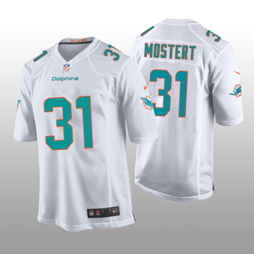 Miami Dolphins Raheem Mostert White Jersey Game - Youth