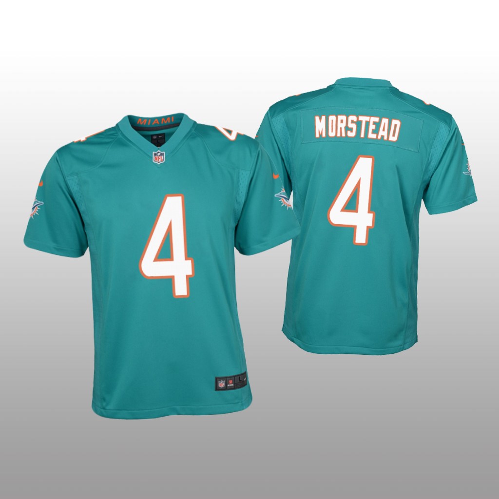 Miami Dolphins Thomas Morstead Aqua Jersey Game - Youth