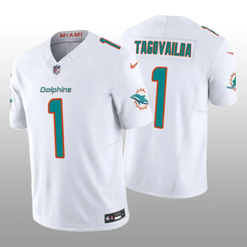 Miami Dolphins Tua Tagovailoa White Jersey 2020 Vapor F.U.S.E. Limited