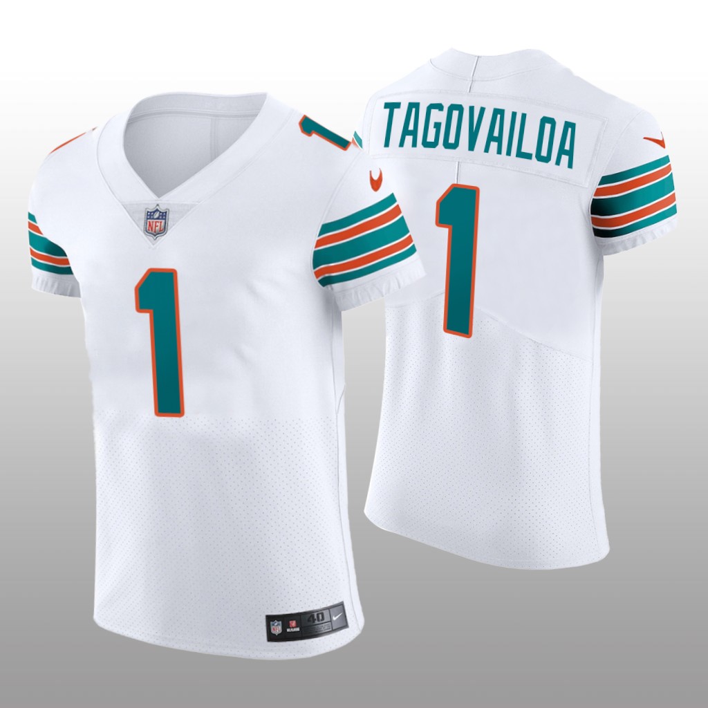 Miami Dolphins Tua Tagovailoa White Jersey Vapor Elite Men's