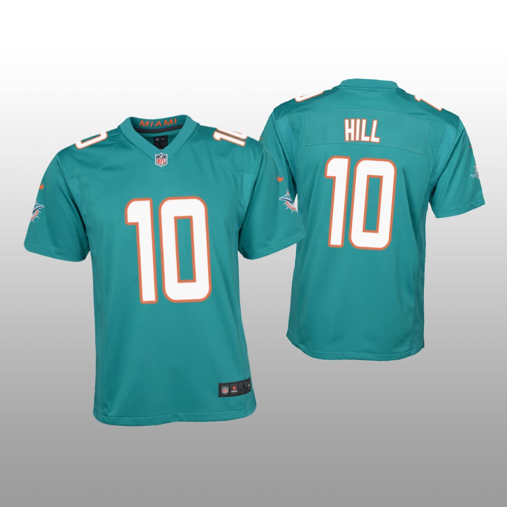 Miami Dolphins Tyreek Hill Aqua Jersey Game - Youth