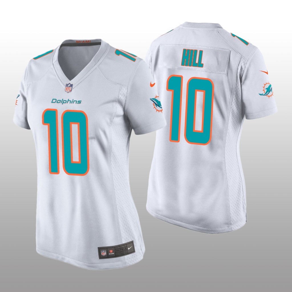 Miami Dolphins Tyreek Hill White Jersey Game - Women's
