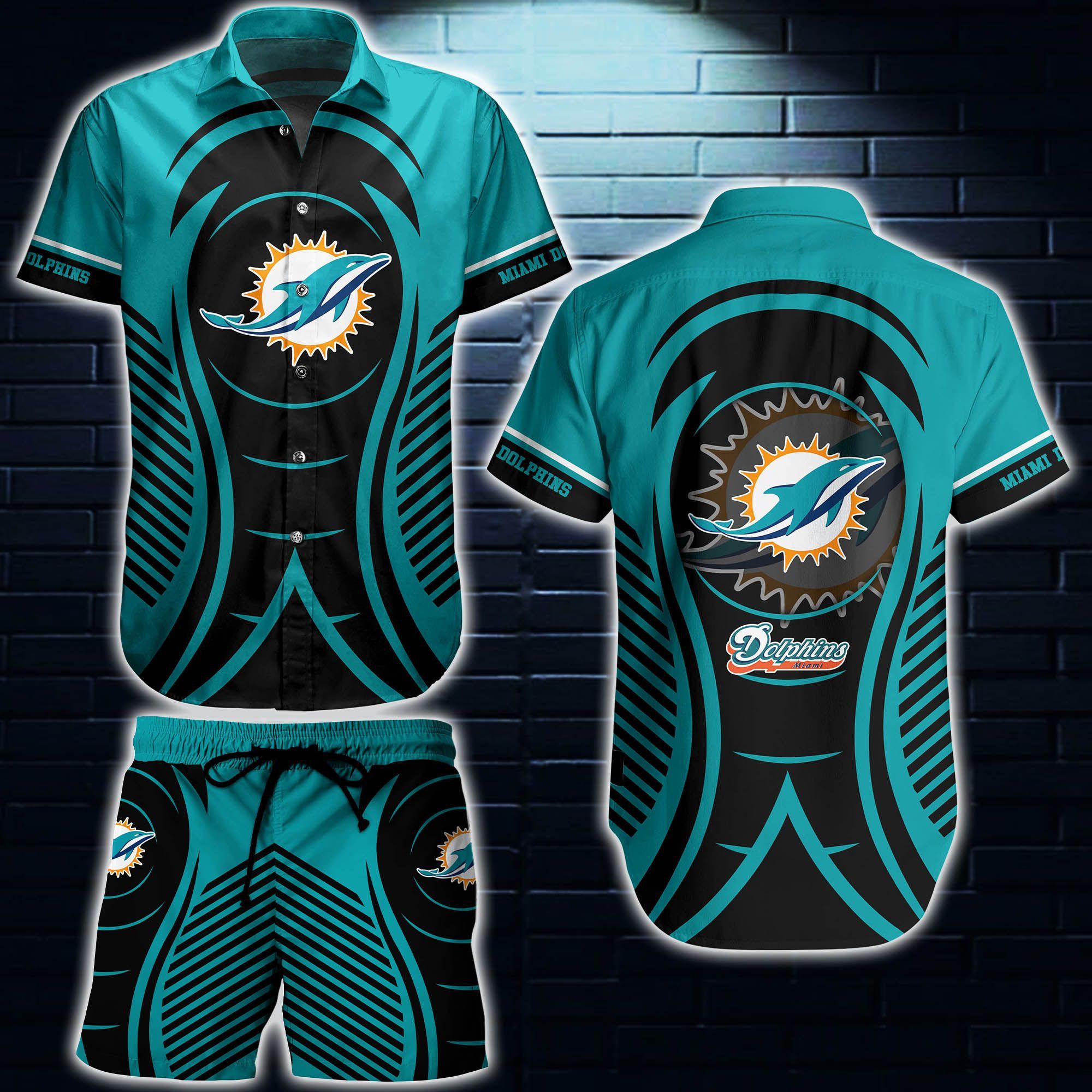 Miami Dolphins Under Armour Hawaiian Shirt