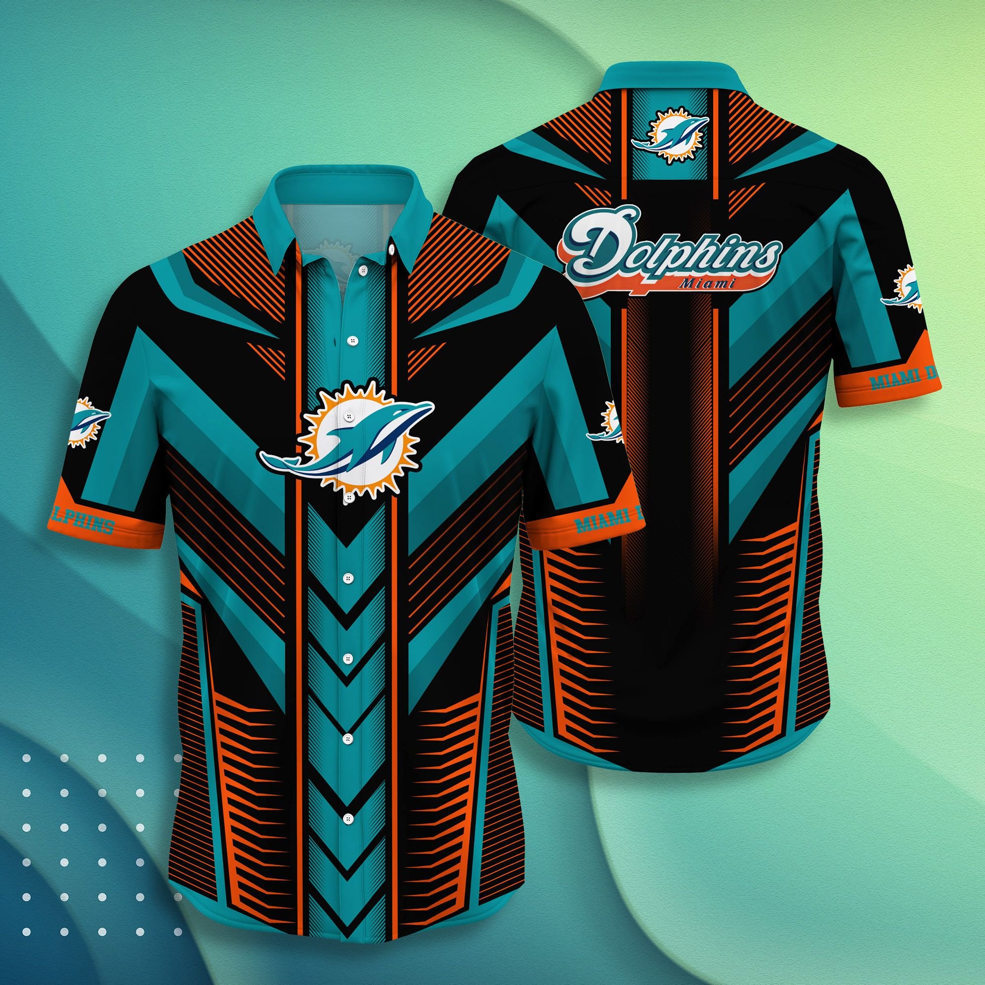 Miami Dolphins Under Armour Summer2 Hawaiian Shirt