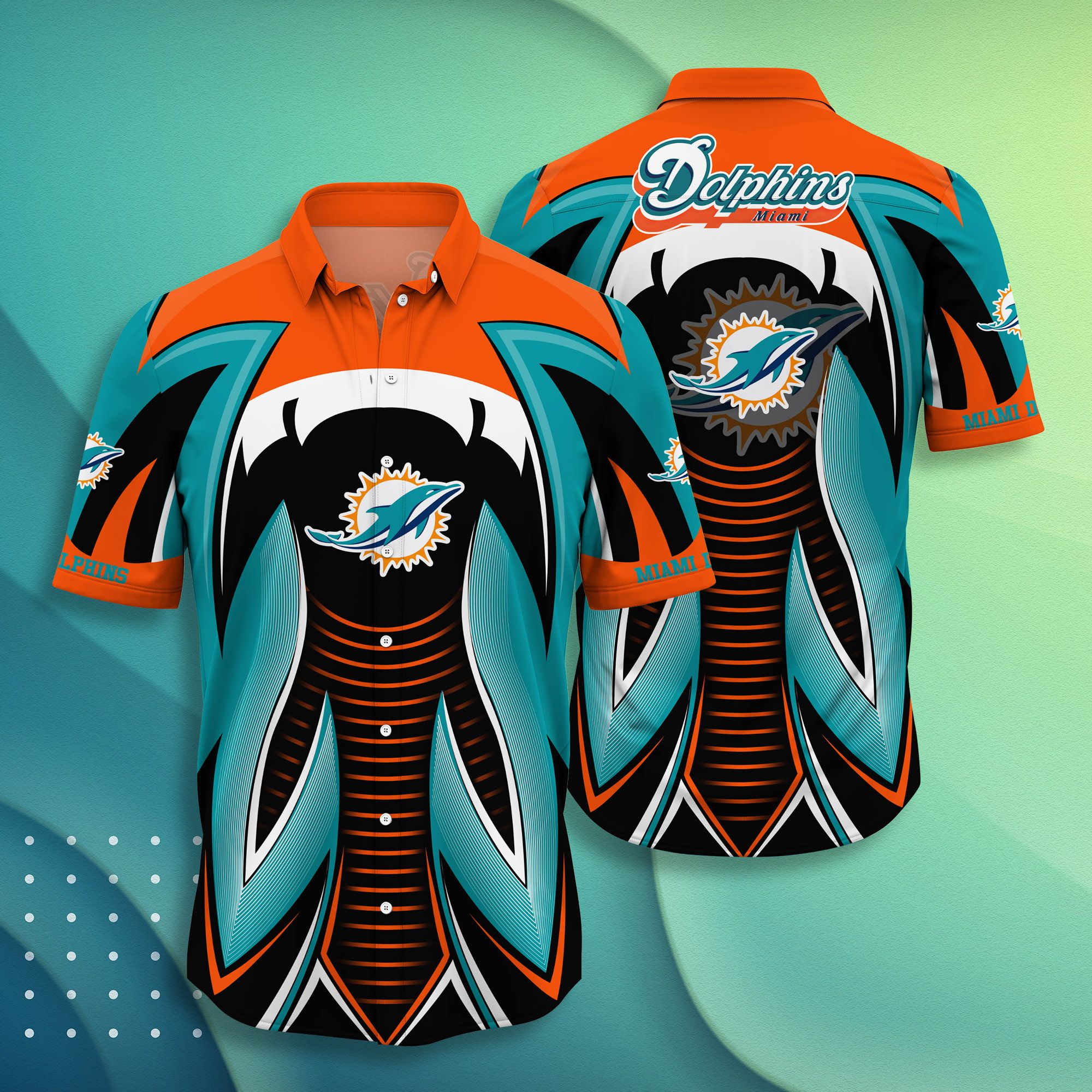 Miami Dolphins Under Armour Summer Hawaiian Shirt