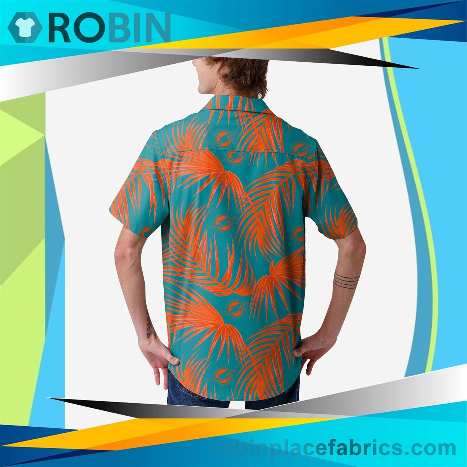 Miami Dolphins Up Hawaiian Shirt
