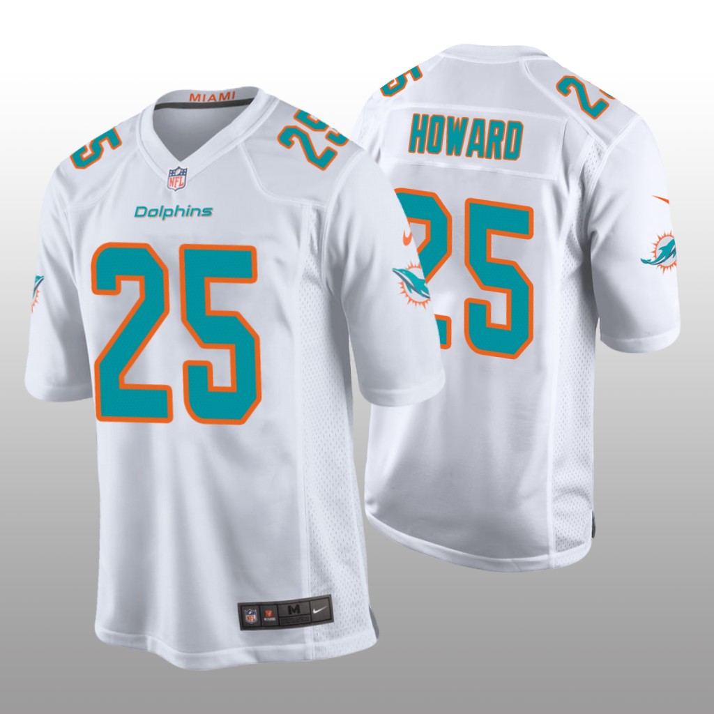 Miami Dolphins Xavien Howard White Jersey Game - Men's