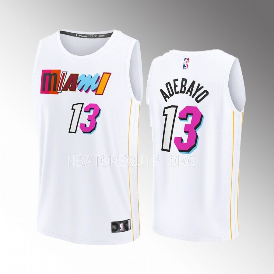 Miami Heat #13 Bam Adebayo City Edition Jersey 2022-23 Fastbreak White