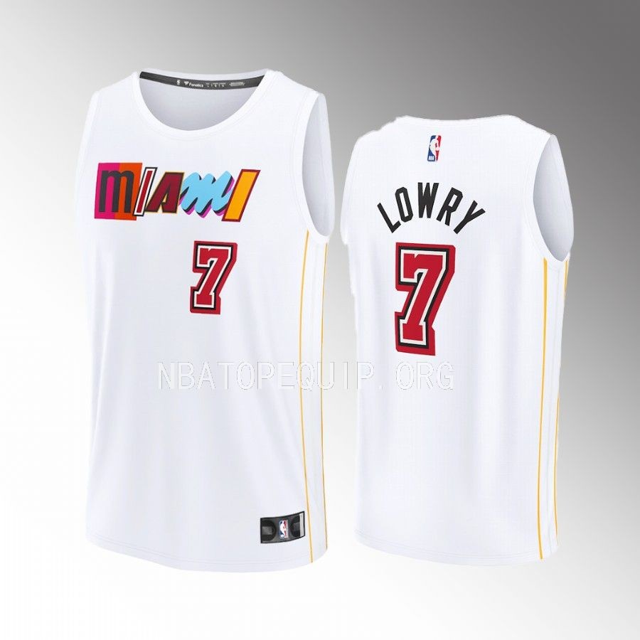Miami Heat #7 Kyle Lowry City Edition Jersey 2022-23 Fastbreak White