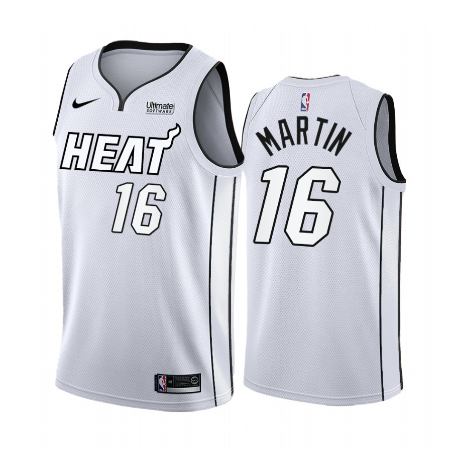 Miami Heat Caleb Martin White Hot 2022 NBA Playoffs #16 Jersey