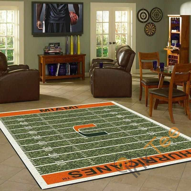 Miami Hurricanes Home Field Area Rectangle Rug
