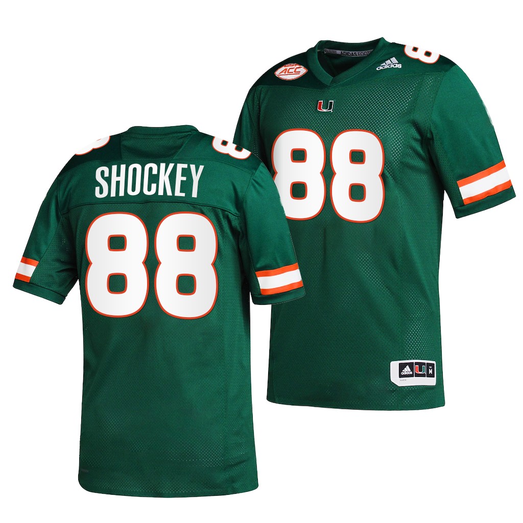 Miami Hurricanes Jeremy S 88 Jersey Green 2001 The greatest college team Uniform