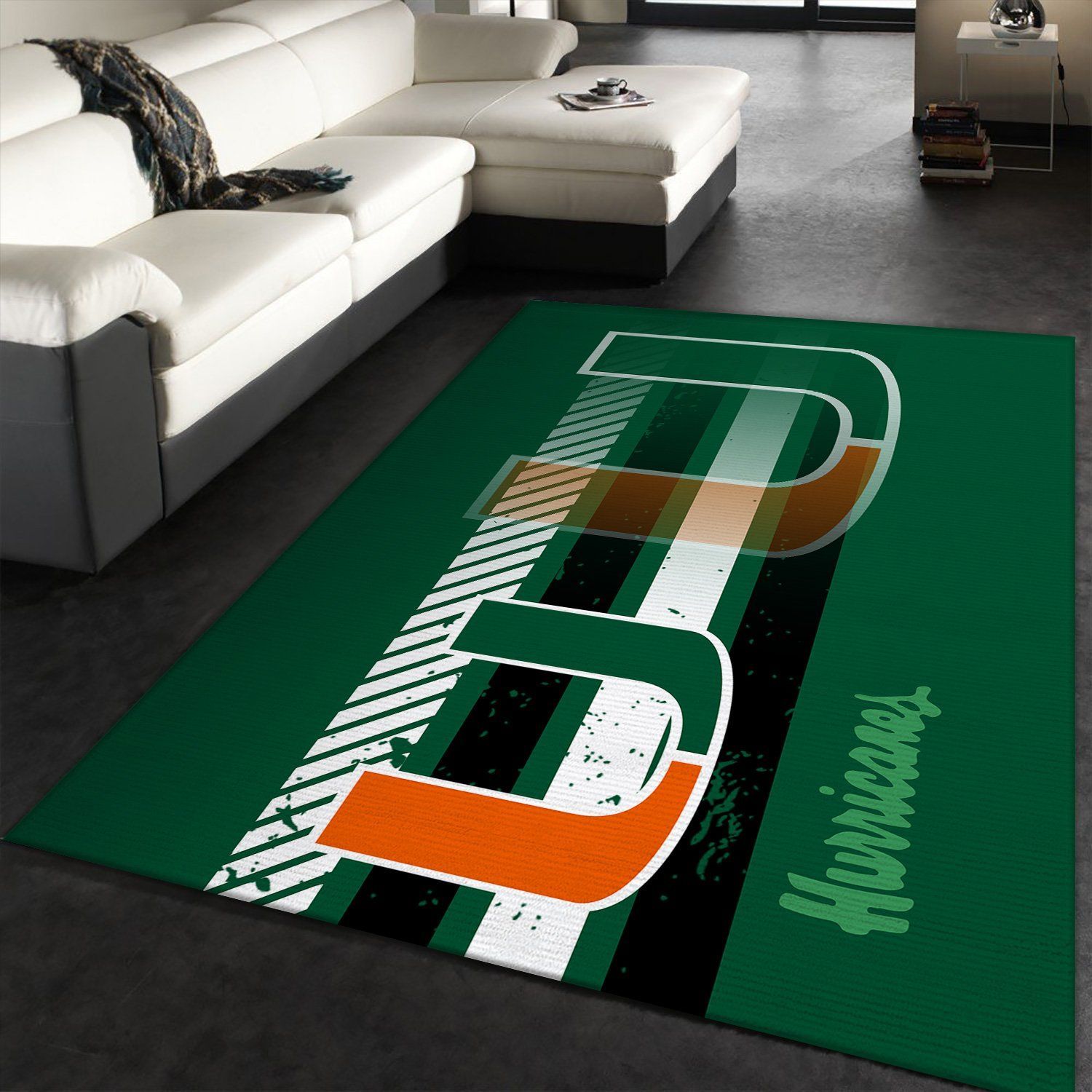 Miami Hurricanes Sport Rectangle Rug – Custom Size And Printing