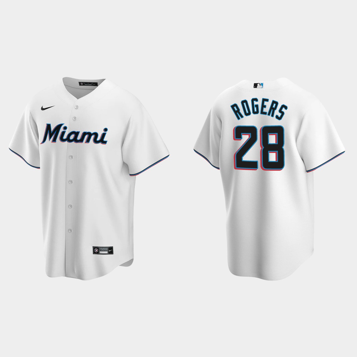 Miami Marlins Trevor Rogers Home Jersey - White