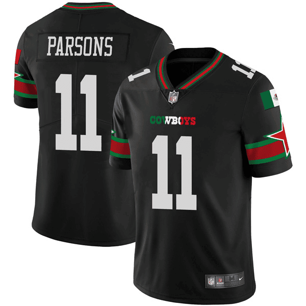 Micah Parsons Dallas Cowboys Black Mexican Vapor Limited Jersey - All Stitched 