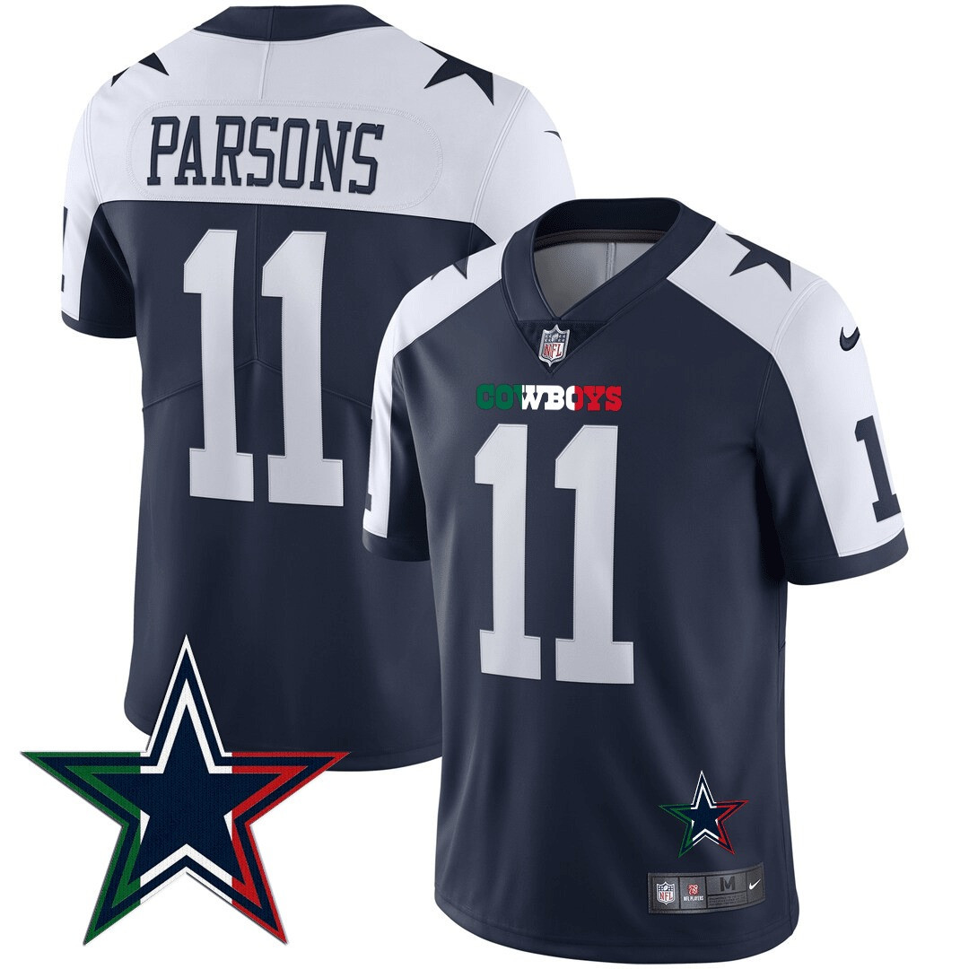 Micah Parsons Men's Dallas Cowboys Mexico Vapor Alternate Jersey - All Stitched 