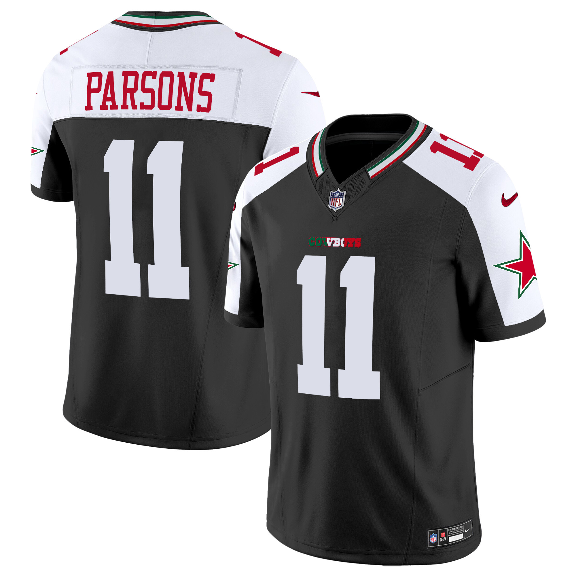 Micah Parsons Men's Dallas Cowboys Mexico Vapor Limited Alternate Jersey - All Stitched 