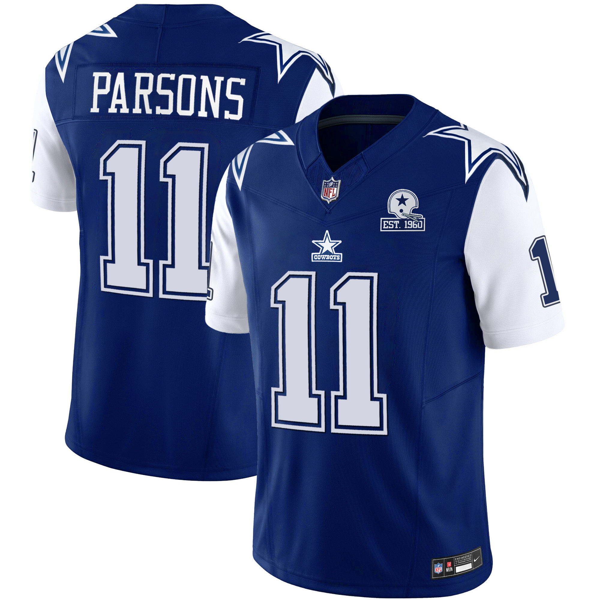 Micah Parsons Men's Dallas Cowboys Throwback Limited Vapor 1995 Jersey - All Stitched 