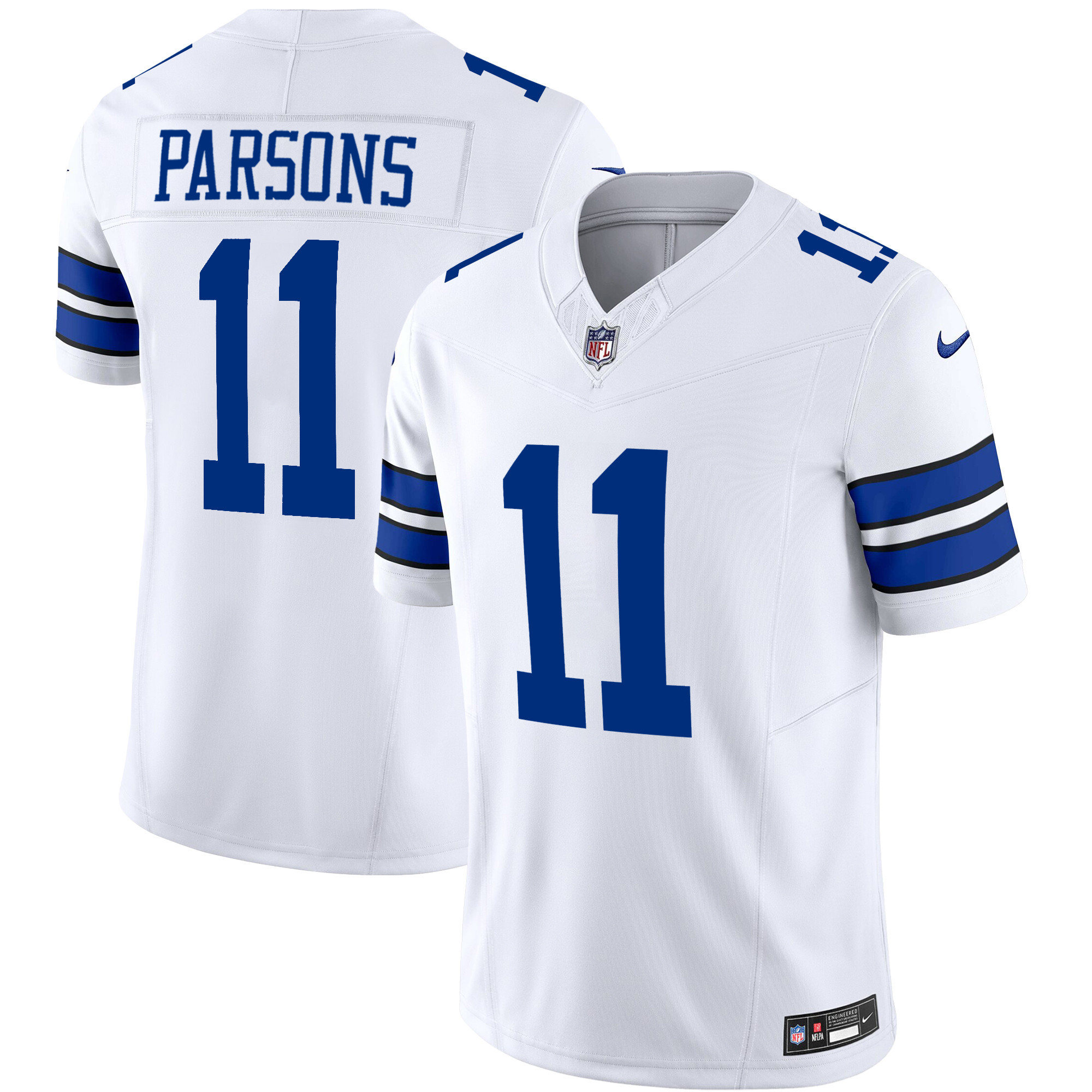 Micah Parsons Men's Dallas Cowboys Vapor Limited White Jersey - All Stitched 
