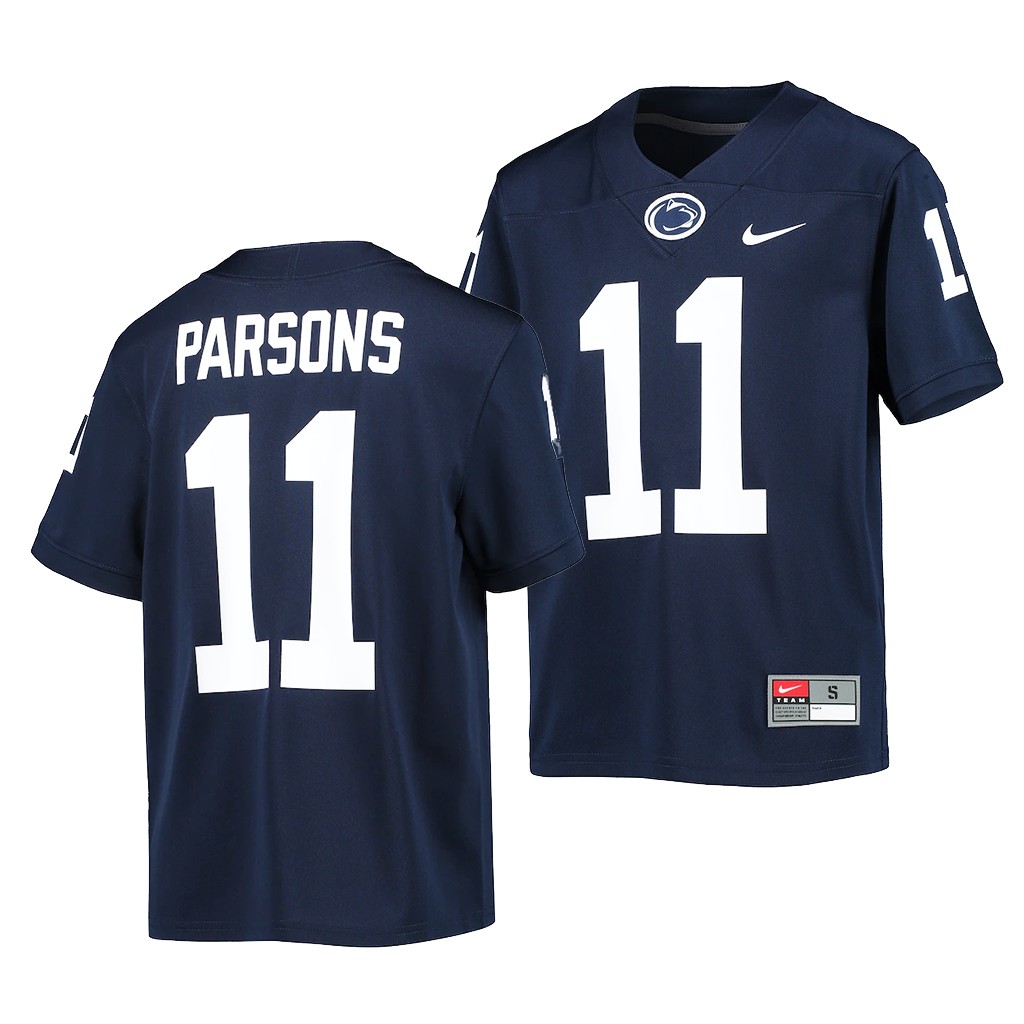 Micah Parsons Penn State Nittany Lions Navy College Alumni Youth Jersey