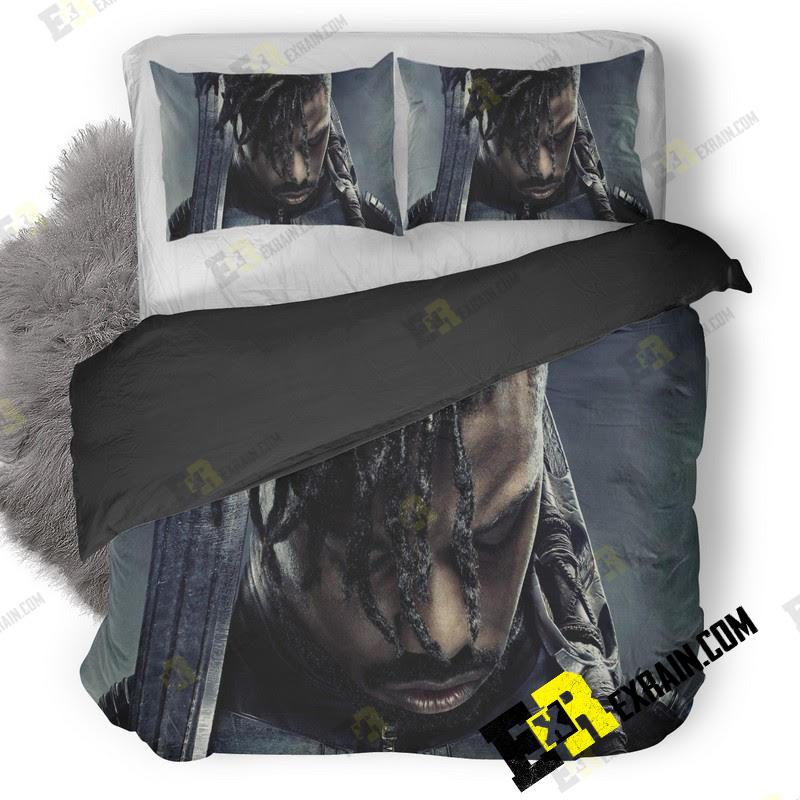 Michael B Jordan Black Panther Poster 3D Customized Duvet Cover Bedding Set