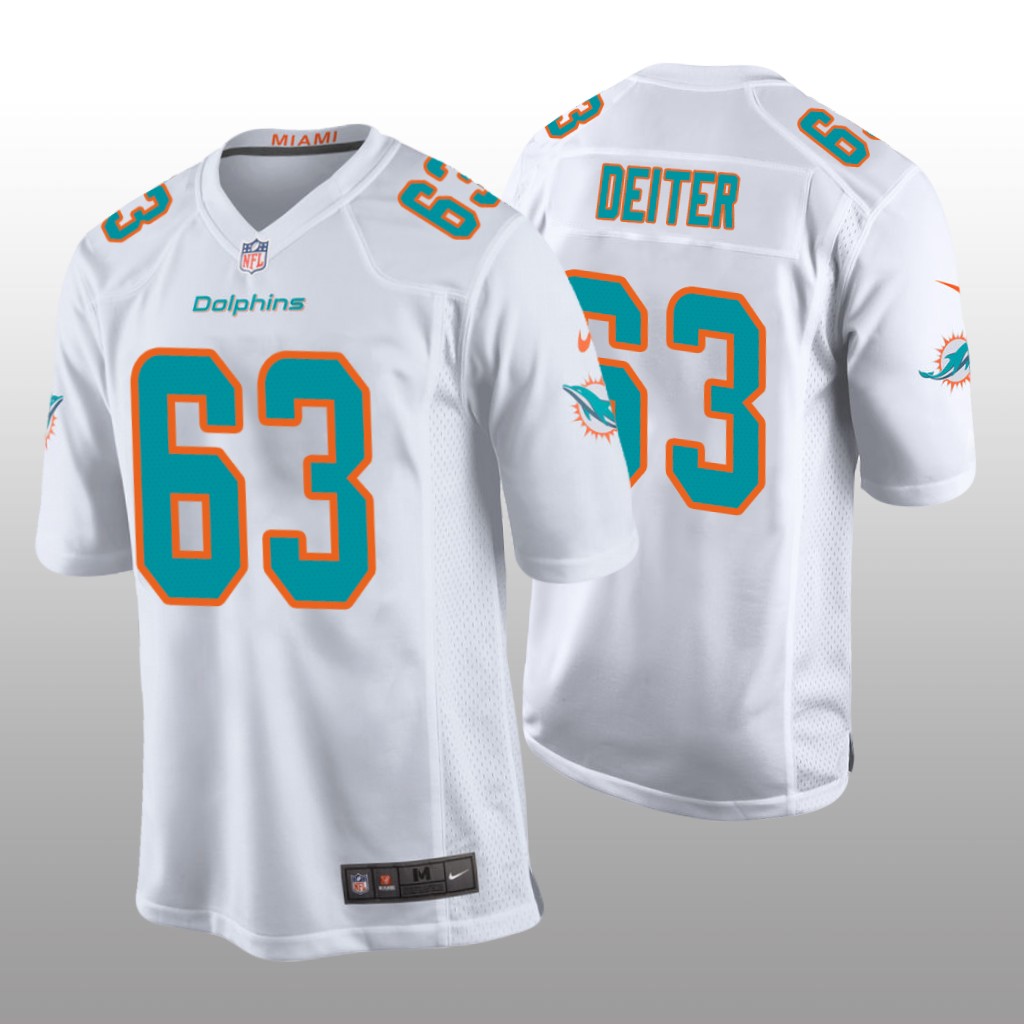 Michael Deiter Miami Dolphins White NFL Draft Game Jersey