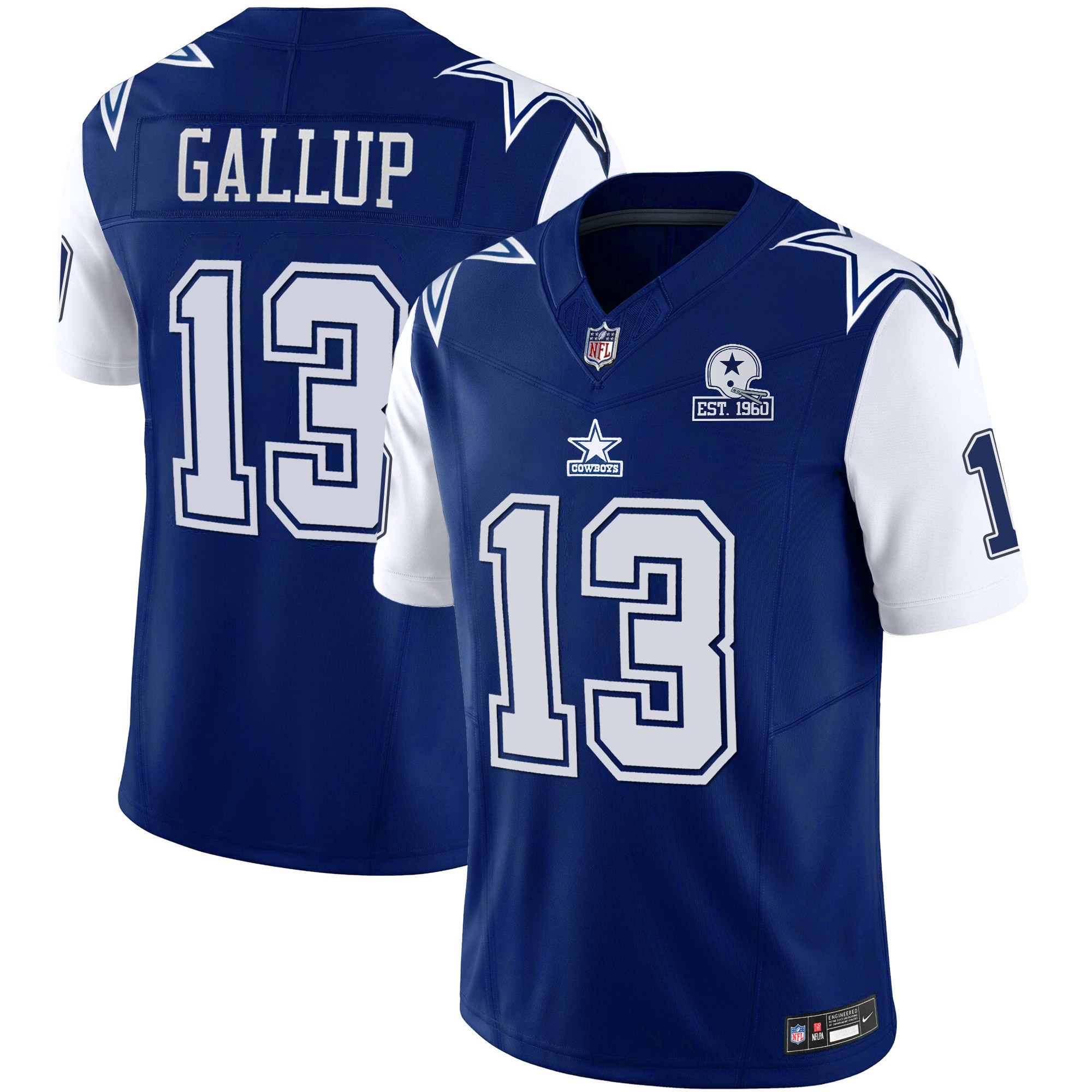 Michael Gallup Men's Dallas Cowboys Throwback Limited Vapor 1995 Jersey - All Stitched 