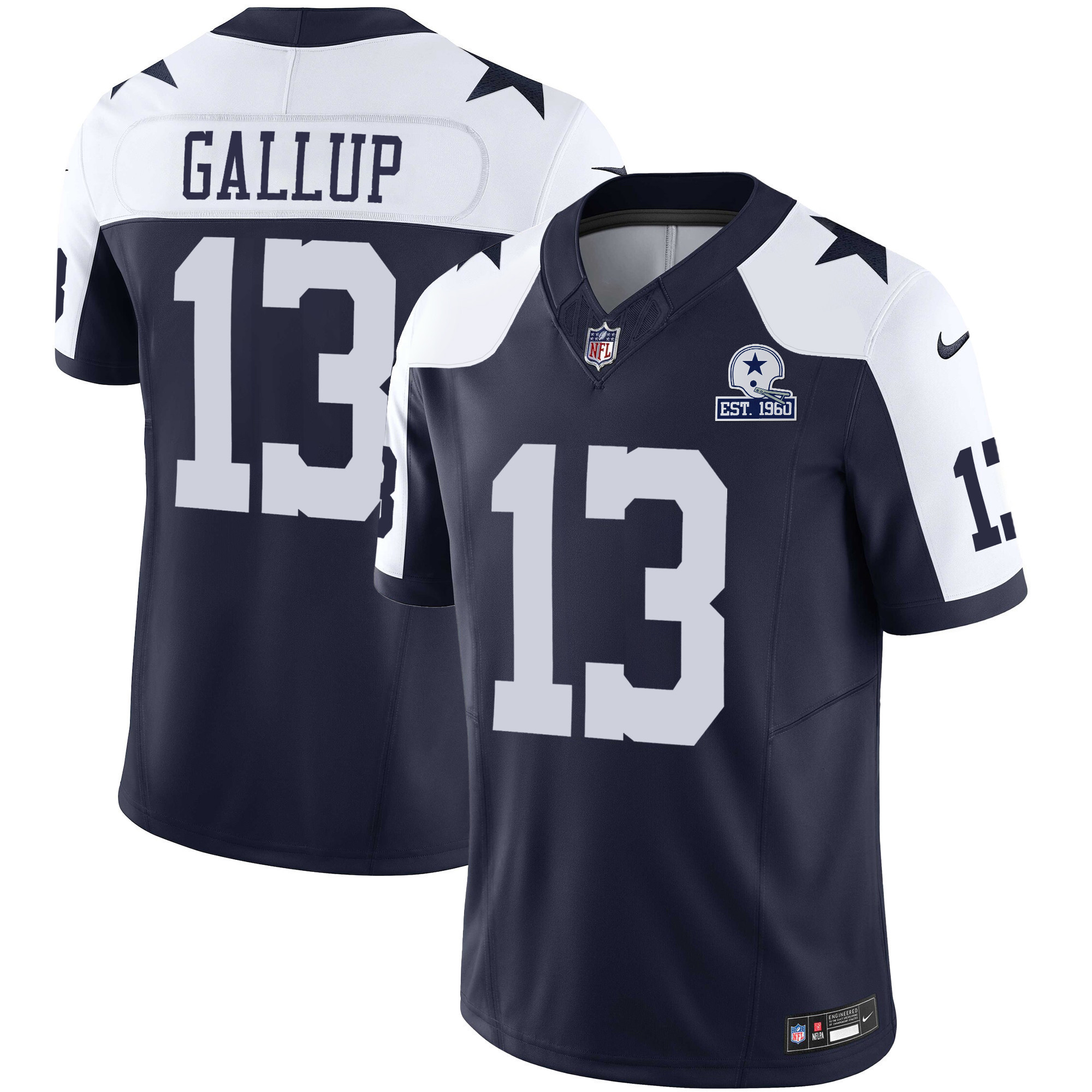 Michael Gallup Men's Dallas Cowboys Throwback Limited Vapor 2004 Jersey - All Stitched 
