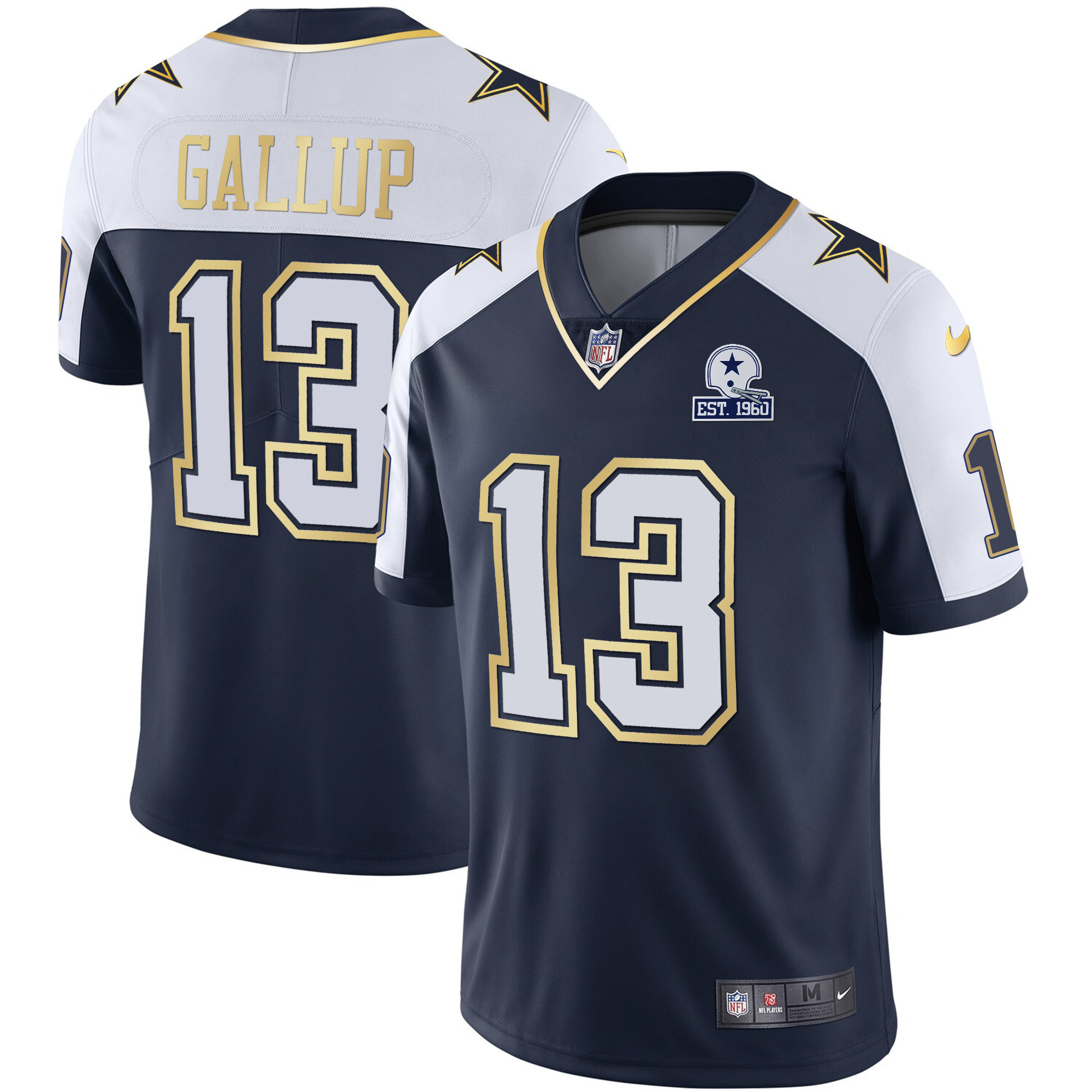 Michael Gallup Men's Dallas Cowboys Vapor Gold Alternate Jersey - All Stitched 