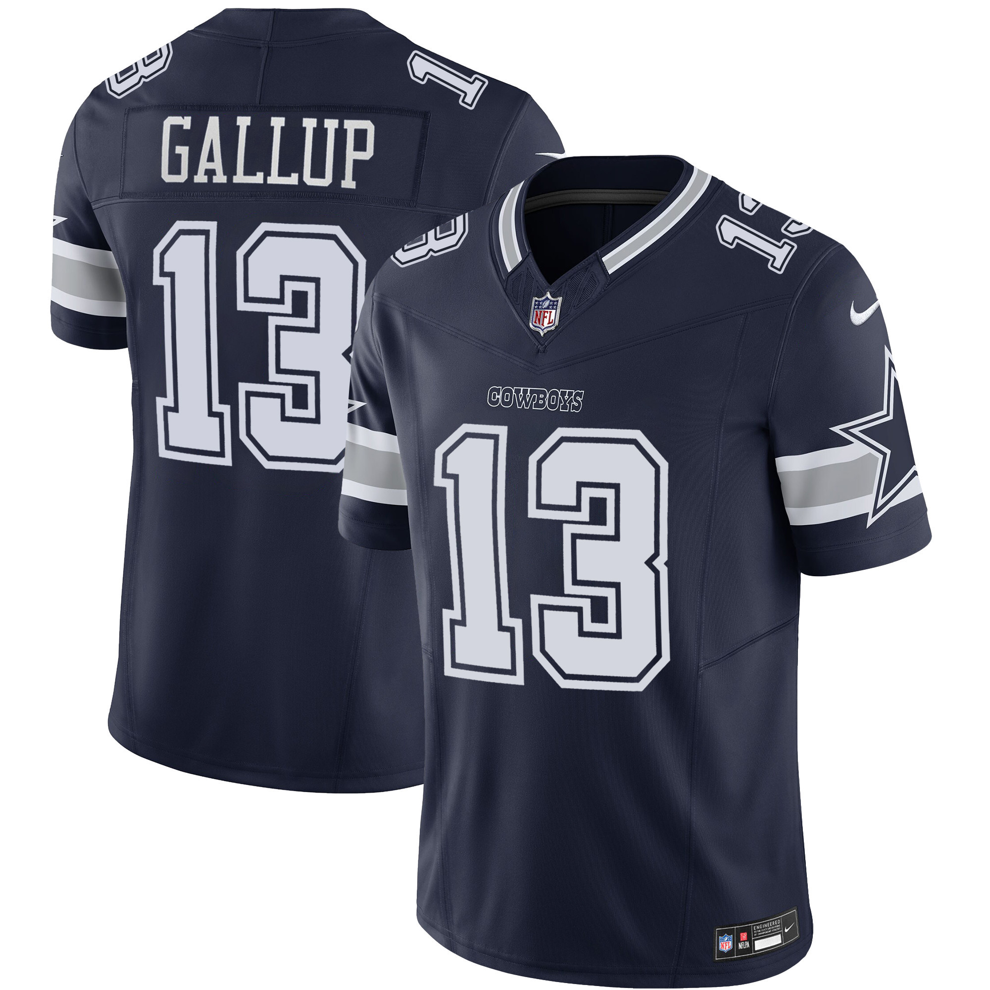 Michael Gallup Men's Dallas Cowboys Vapor Limited Navy Jersey - All Stitched 