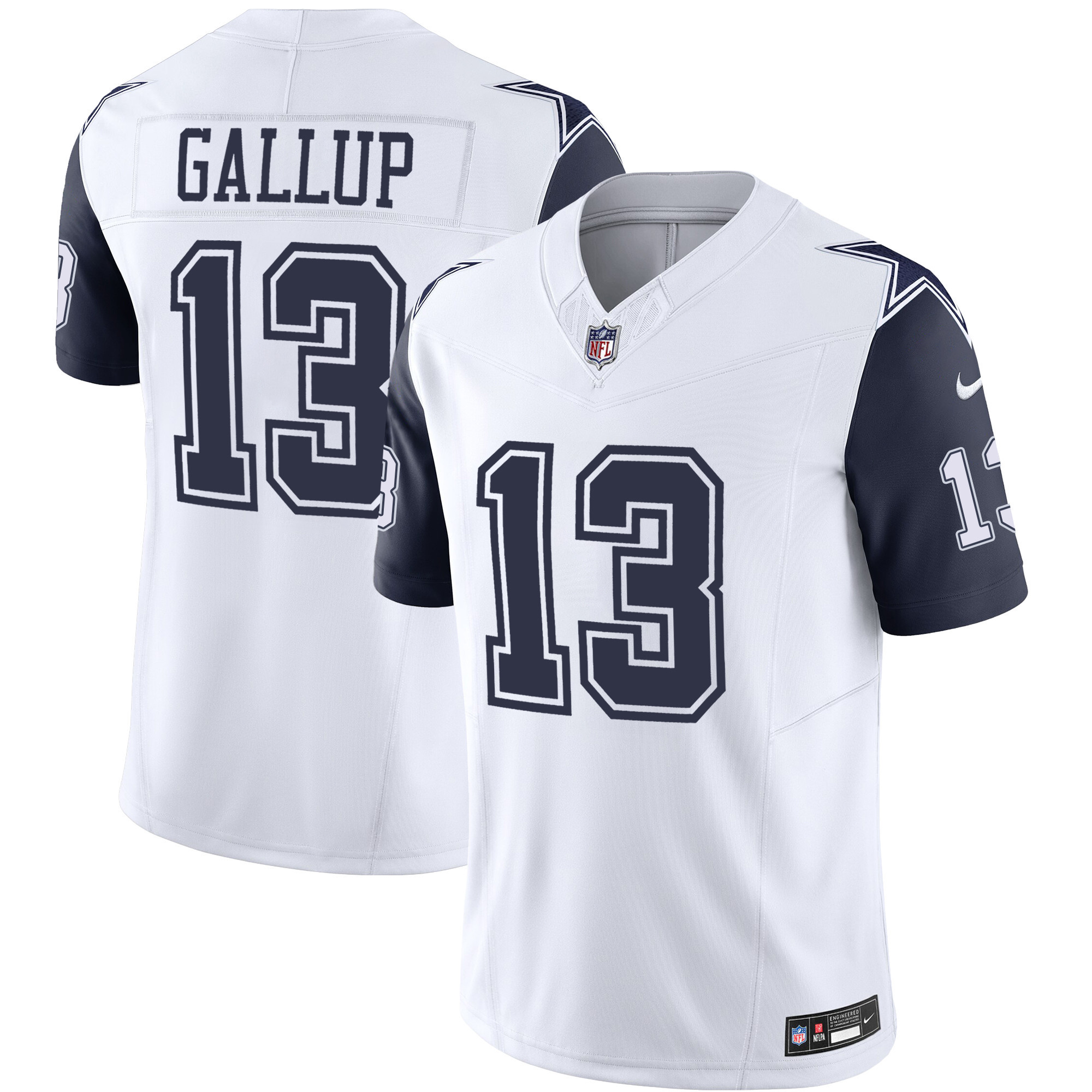 Michael Gallup Men's Dallas Cowboys Vapor Limited Navy Sleeves Jersey - All Stitched 