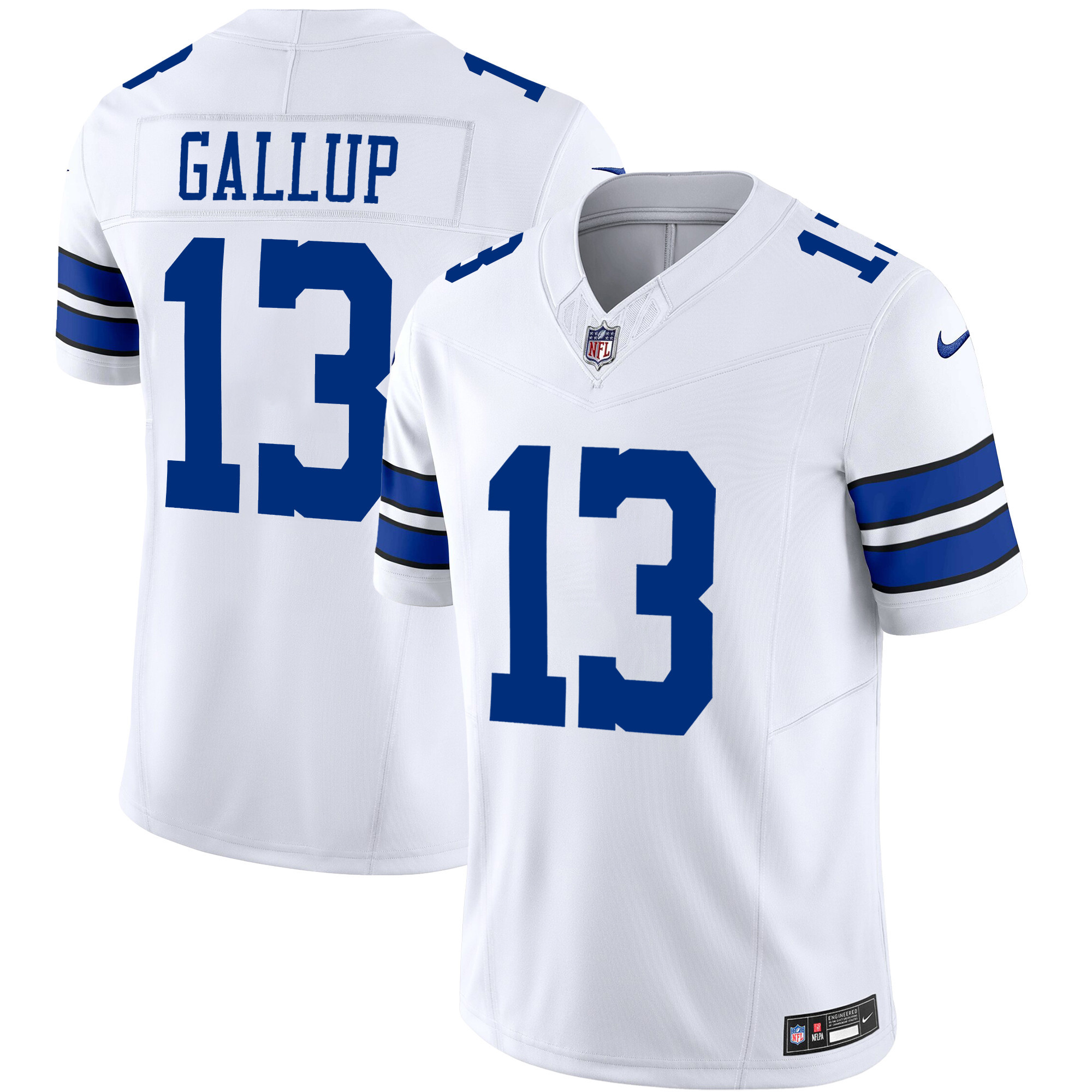 Michael Gallup Men's Dallas Cowboys Vapor Limited White Jersey - All Stitched 