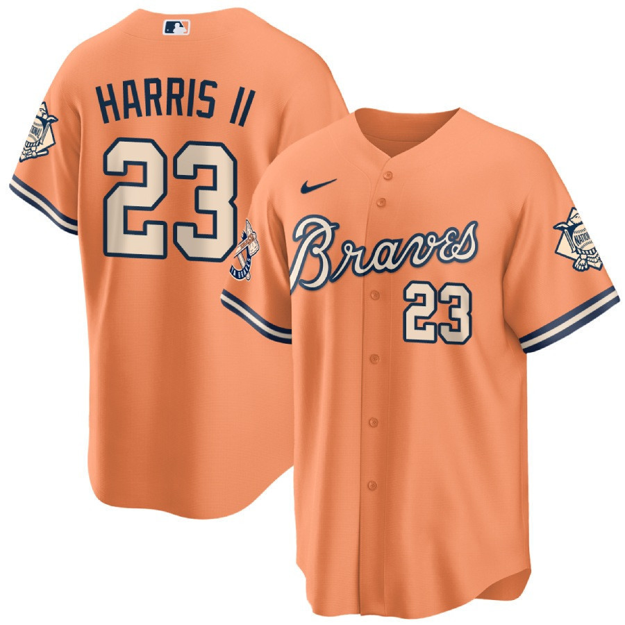Michael Harris II Men's Atlanta Braves Peaches n' Cream Jersey - All Stitched