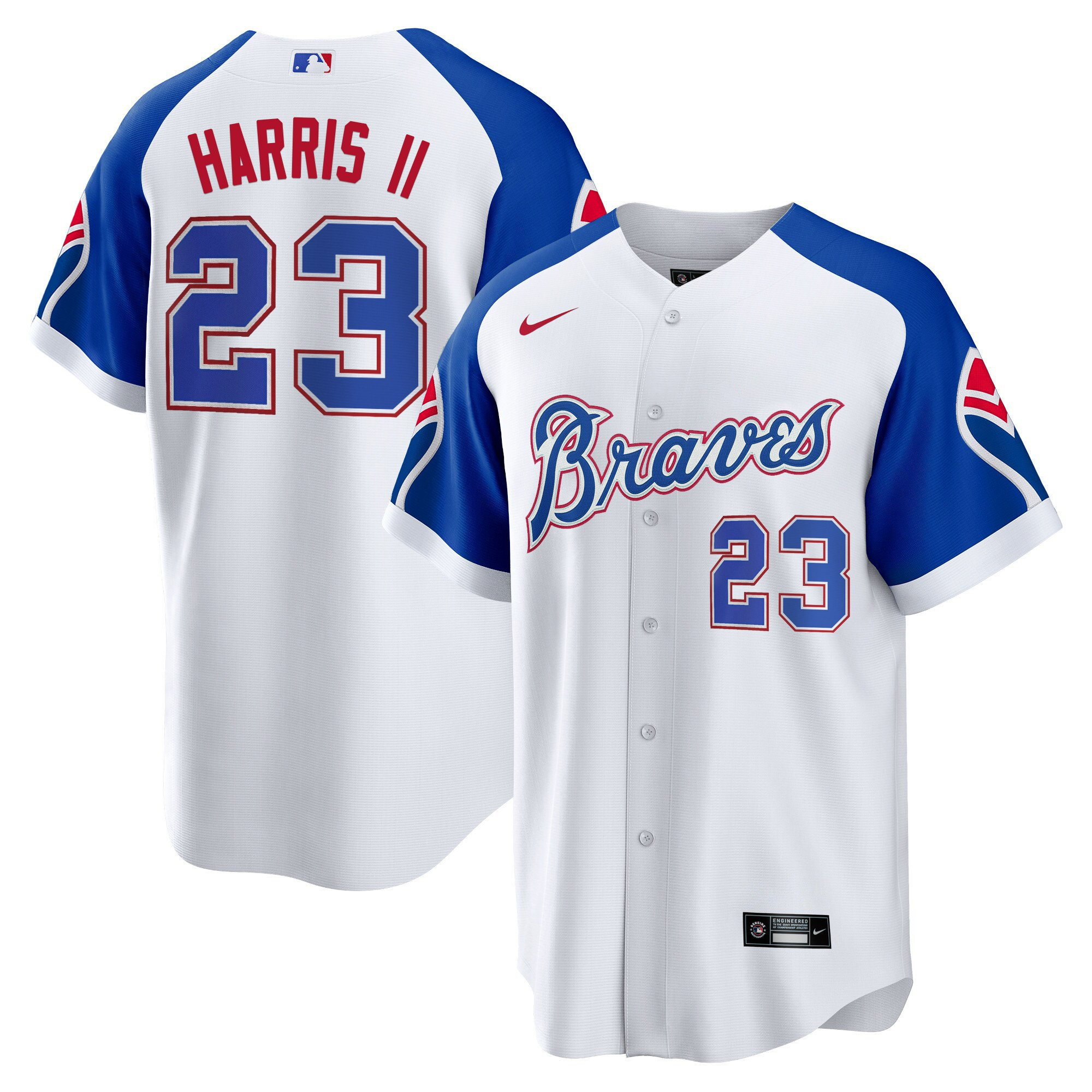 Michael Harris II Men's Atlanta Braves Throwback 1974 - 1982 Cool Base 1974 Jersey - All Stitched