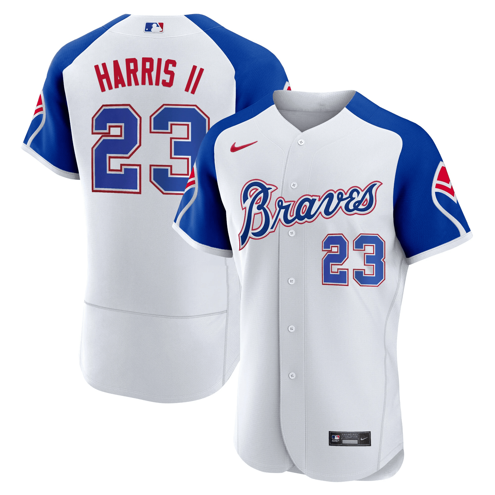 Michael Harris II Men's Atlanta Braves Throwback 1974 - 1982 Flex Base 1974 Jersey - All Stitched
