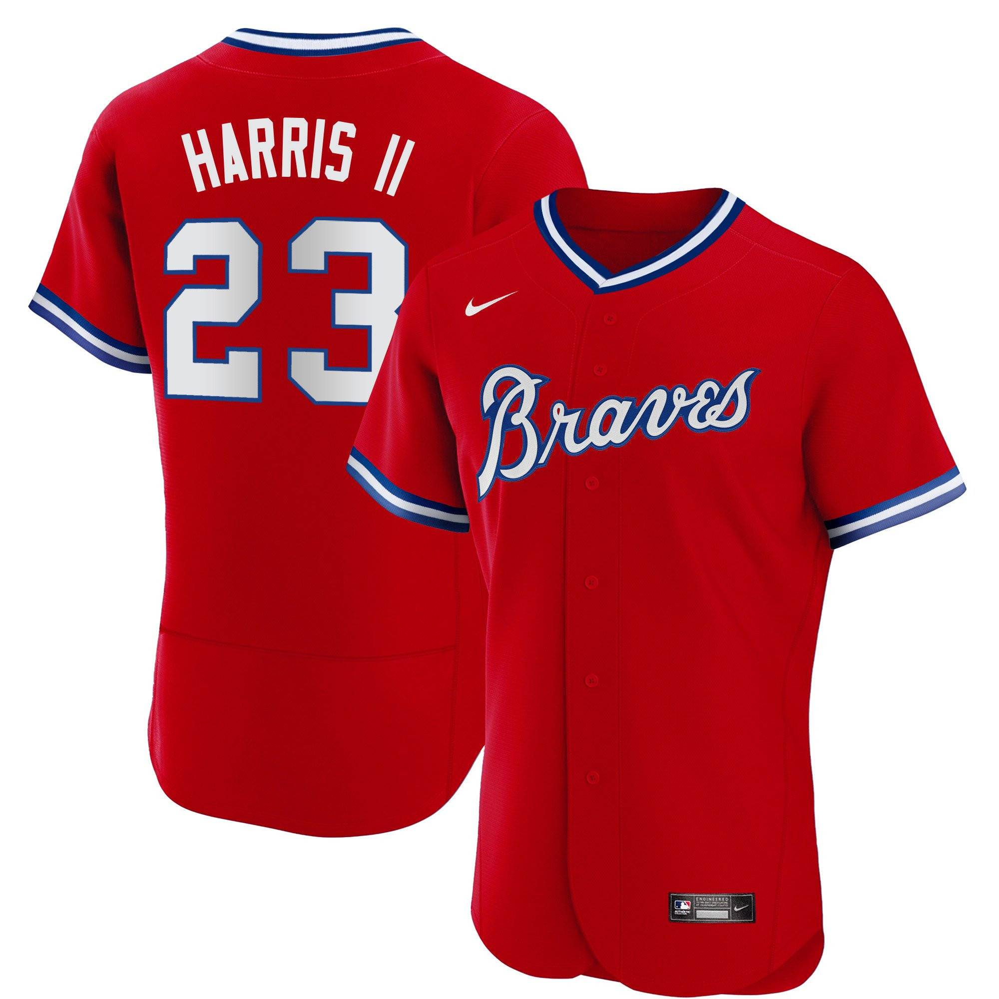 Michael Harris II Men's Atlanta Braves Throwback 1974 - 1982 Flex Base 1980 Jersey - All Stitched