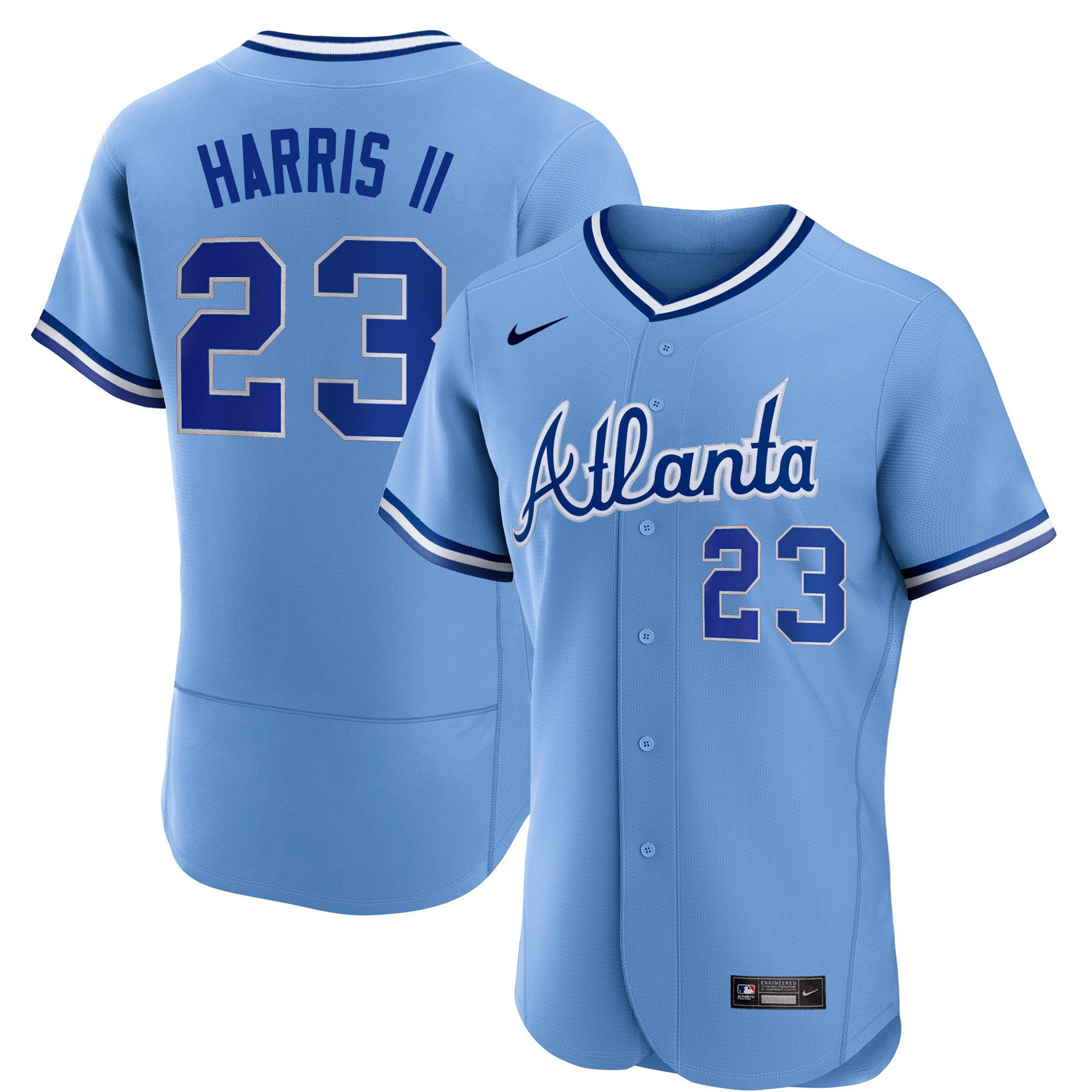 Michael Harris II Men's Atlanta Braves Throwback 1974 - 1982 Flex Base 1982 Jersey - All Stitched
