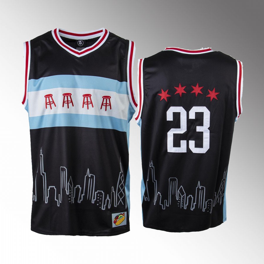 Michael Jordan Chicago Bulls Black #23 Jersey BARSTOOL Tank
