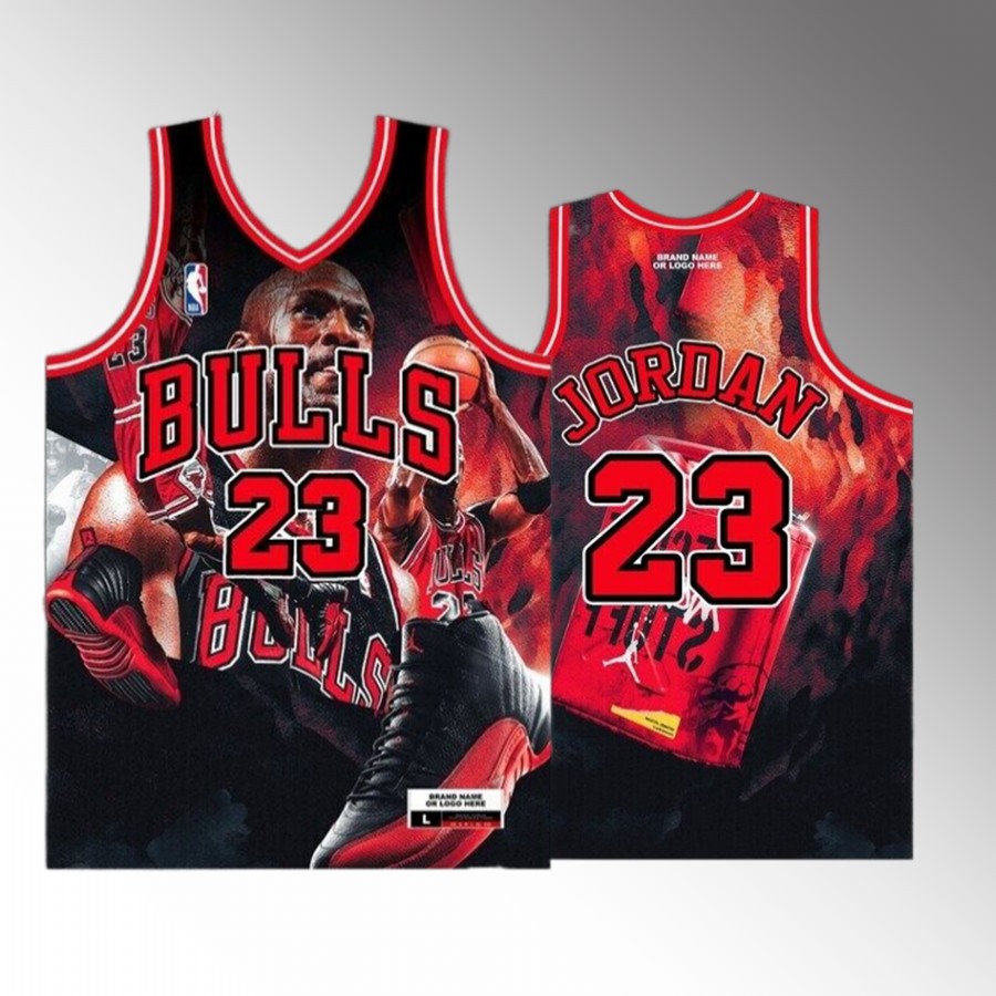 Michael Jordan Chicago Bulls Red #23 Jersey Goat Edition