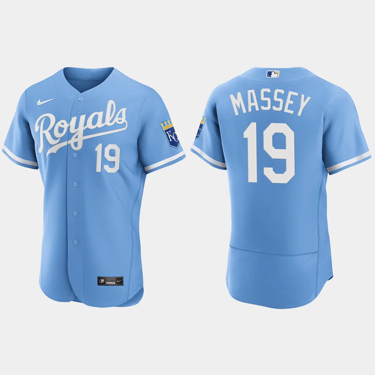Michael Massey Kansas City Royals Jersey - Powder Blue