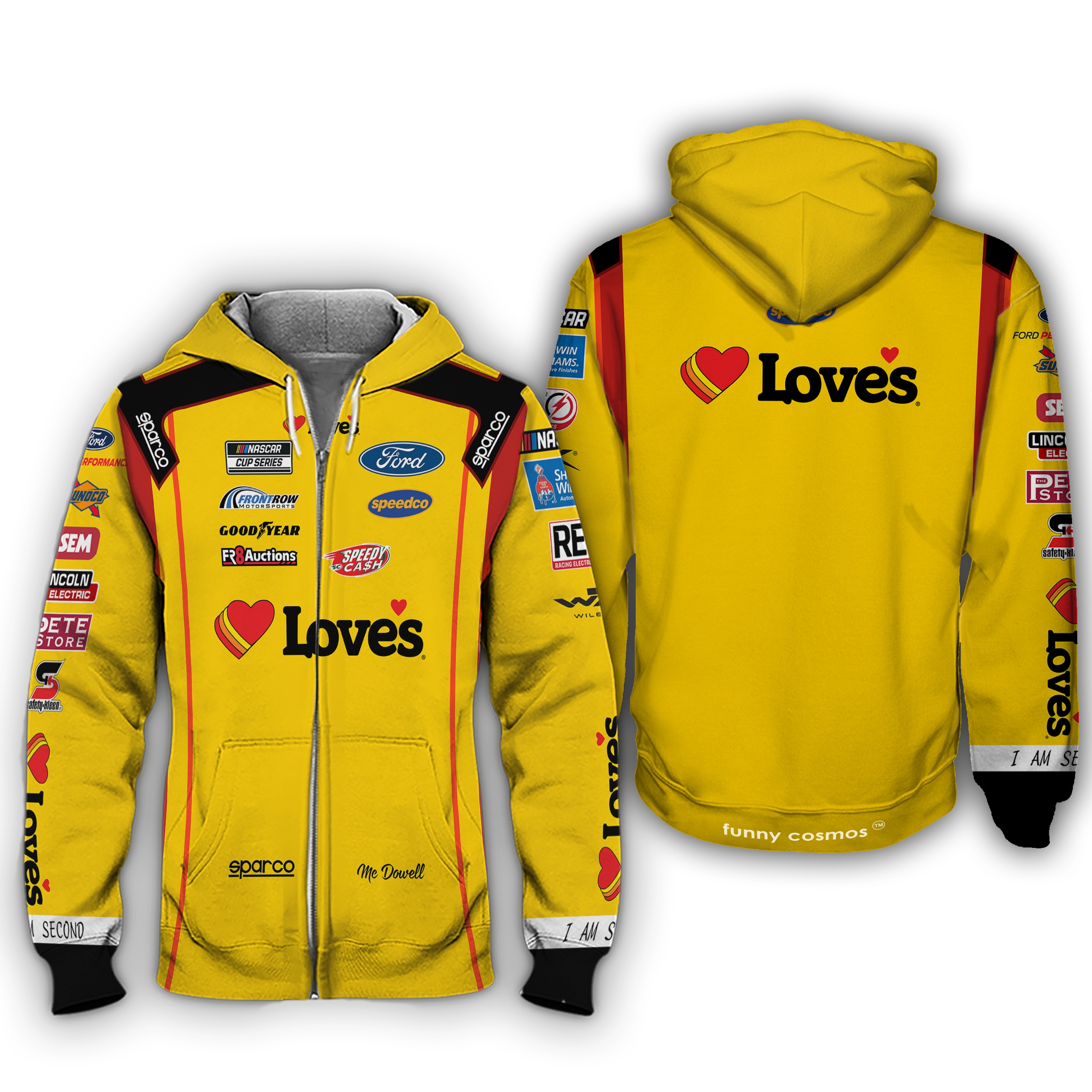 Michael McDowell Nascar 2022 Hoodie Racing Uniform Clothes Hoodie