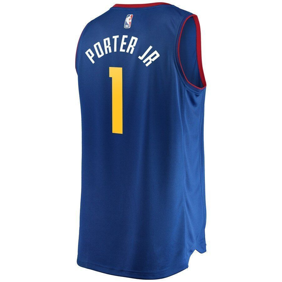 Michael Porter Jr. Denver Nuggets Fast Break Jersey – Statement Edition – Blue
