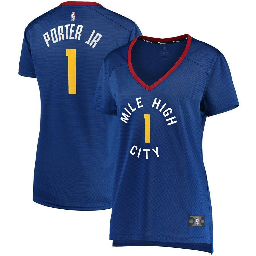 Michael Porter Jr. Denver Nuggets Women’s Fast Break Player Jersey – Statement Edition – Blue