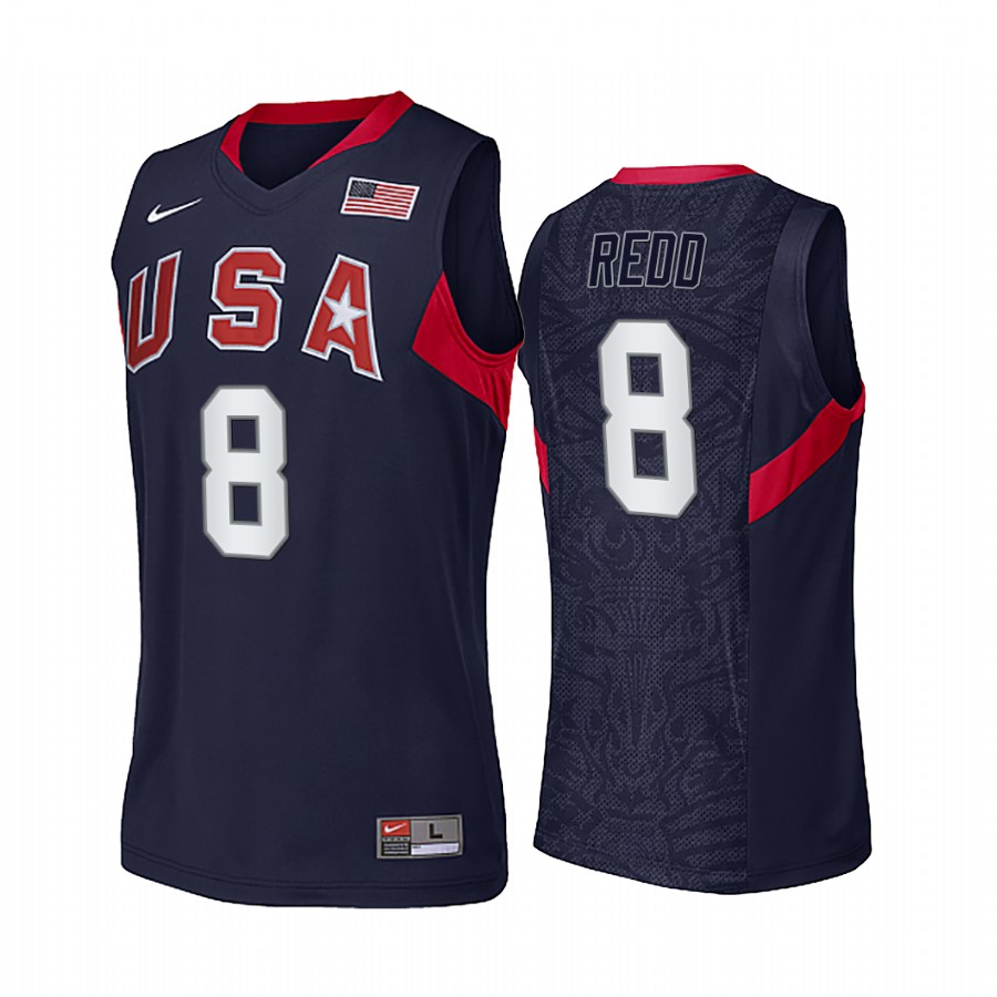 Michael Redd USA #8 Navy 2008 Summer Olympics Limited Jersey
