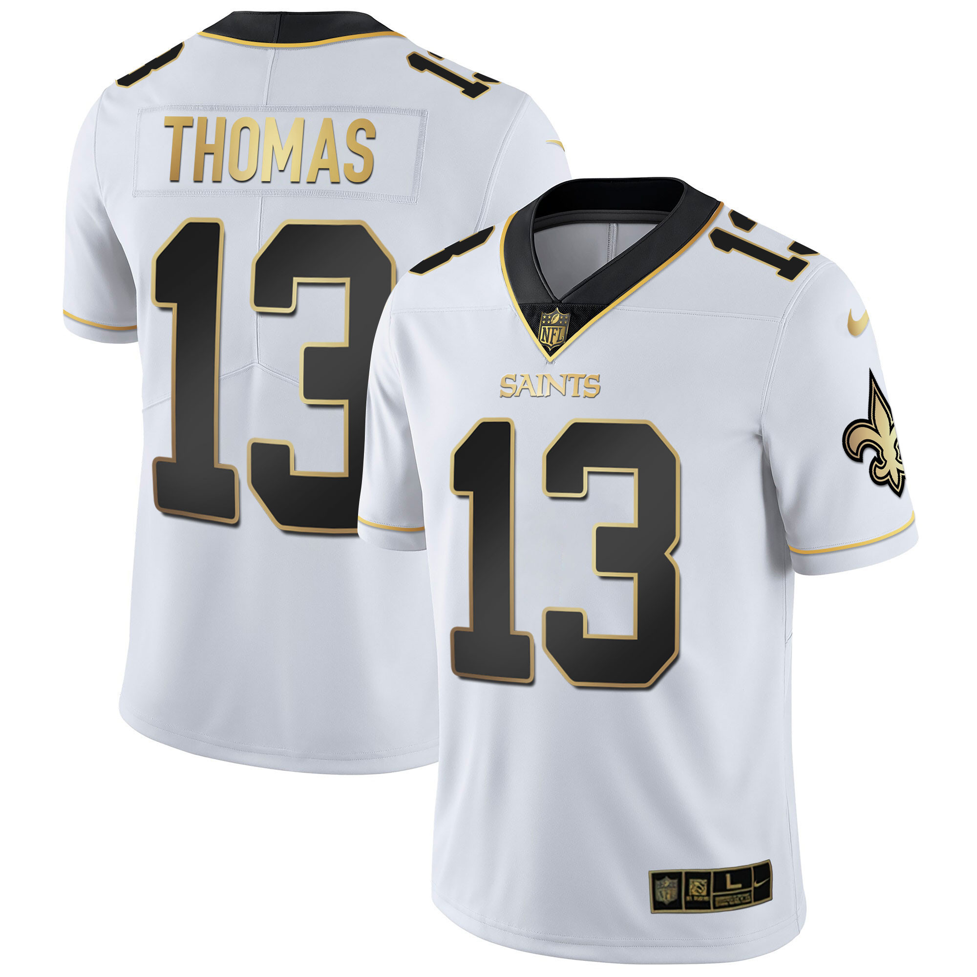 Michael Thomas New Orleans Saints Vapor Untouchable White Gold Limited Player Jersey - All Stitched 