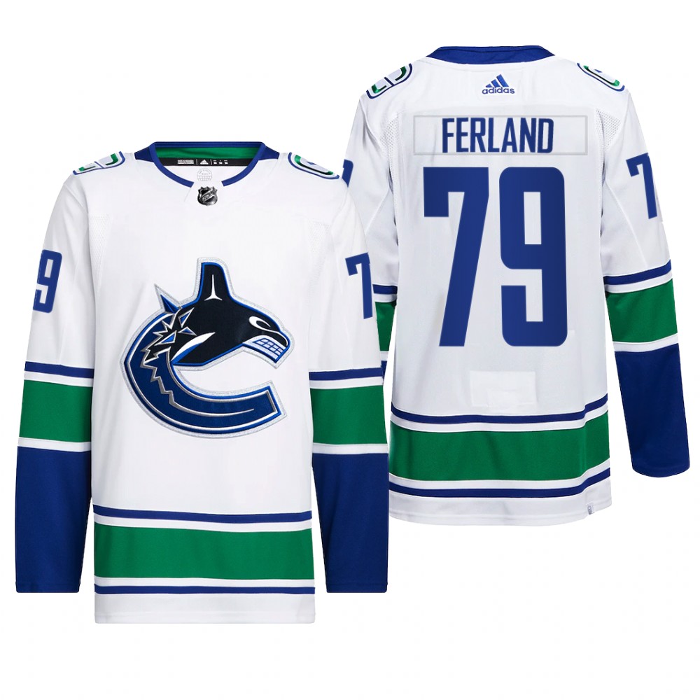 Micheal Ferland Vancouver Canucks Away Jersey 2022 White #79 Primegreen Pro Uniform
